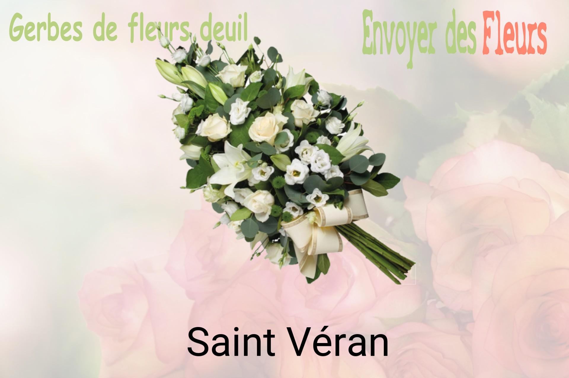 Gerbe de fleurs de deuil livrée à Saint-Véran